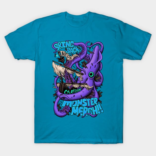 Bring Back Neon Cartoon Monster Merch T-Shirt by mattleckie